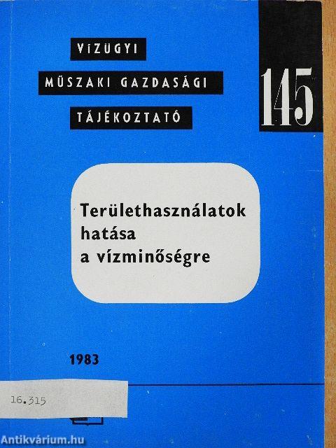Területhasználatok hatása a vízminőségre