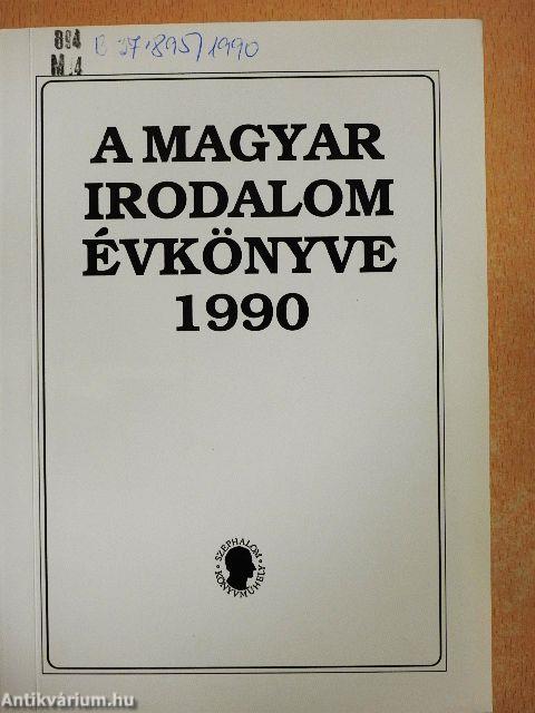 A Magyar Irodalom Évkönyve 1990