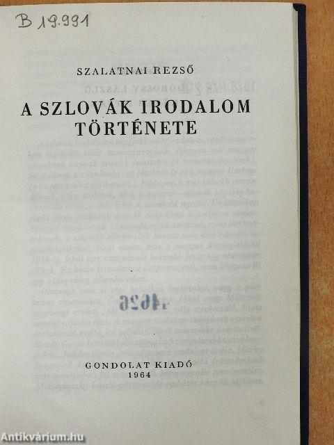 A szlovák irodalom története