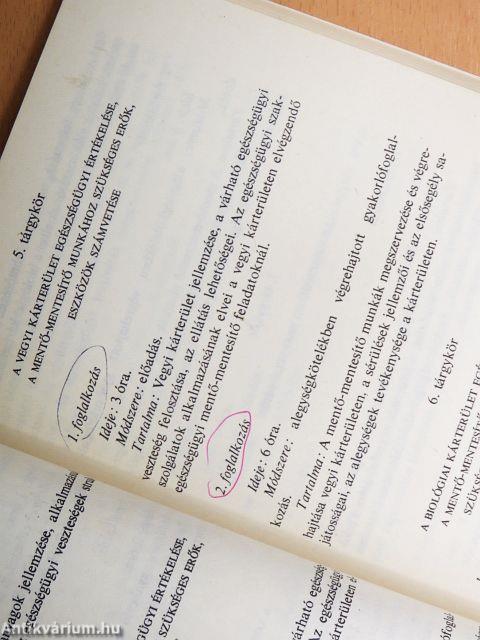 Kiképzési program a szakszolgálati és önvédelmi szervezetek parancsnoki és beosztott állománya részére (1985)