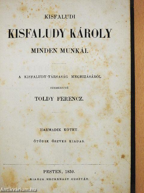 Kisfaludy Károly minden munkái III. (töredék)