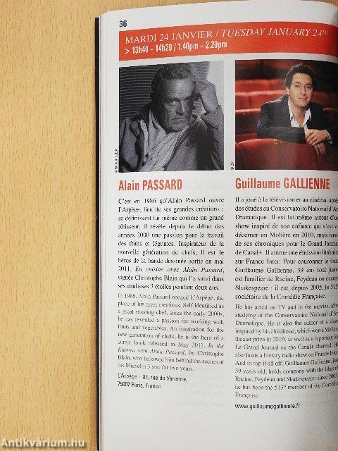 Parisdeschefs 2012 Programme/Comestible(s)