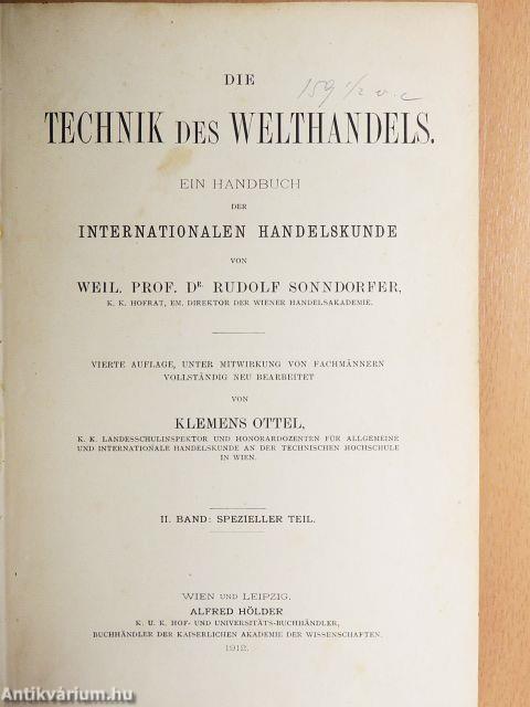 Die Technik des Welthandels II.