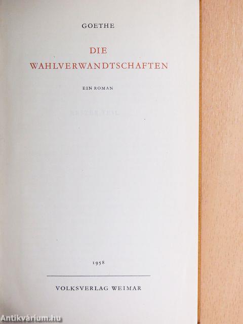 Die Wahlverwandtschaften