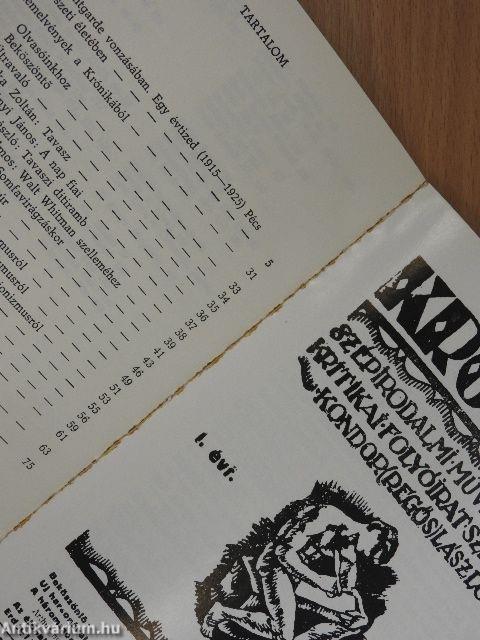 A Krónika repertóriuma