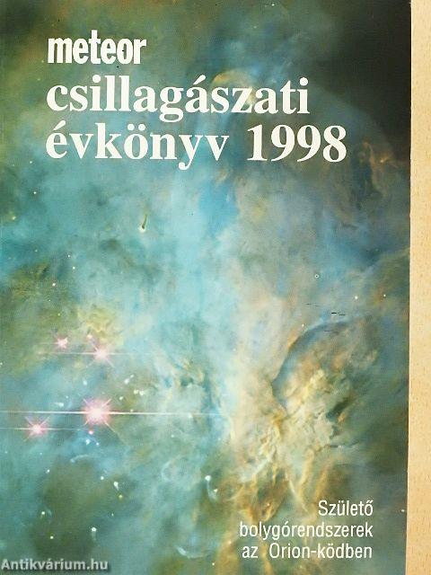 Meteor csillagászati évkönyv 1998