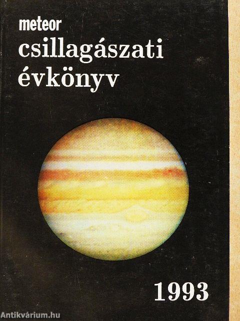 Meteor csillagászati évkönyv 1993