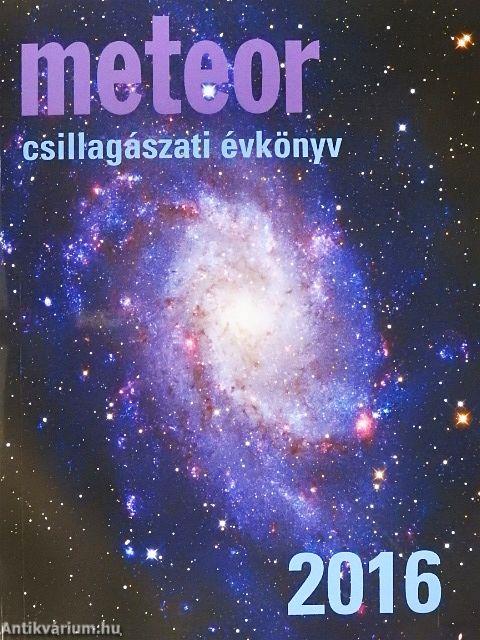 Meteor csillagászati évkönyv 2016