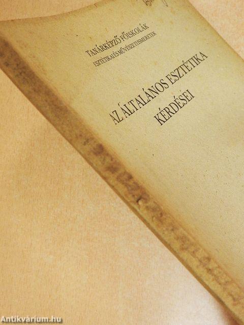 Az általános esztétika kérdései