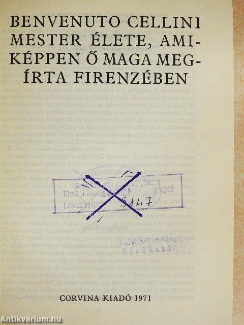 Benvenuto Cellini mester élete és munkássága