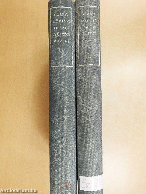 Szabó Lőrinc összegyűjtött versei I-II.