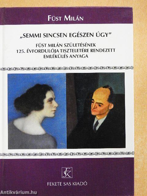 "Semmi sincsen egészen úgy"