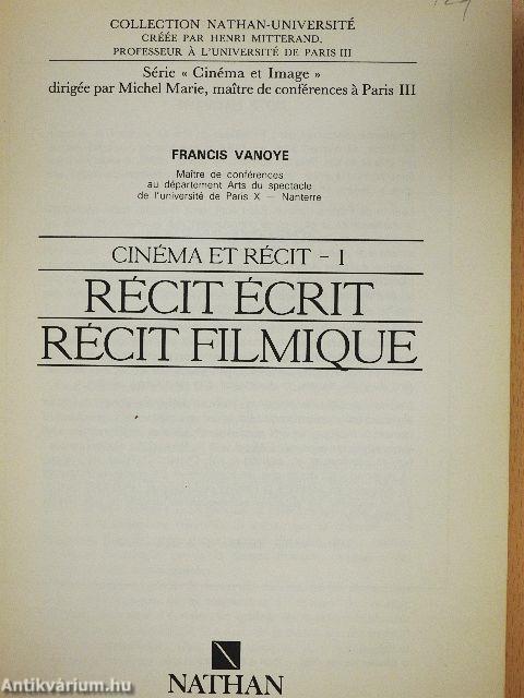 Cinema et Récit I.