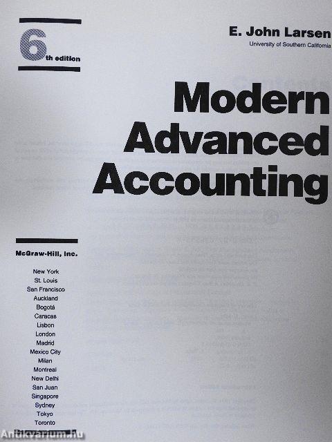 Modern Advanced Accounting