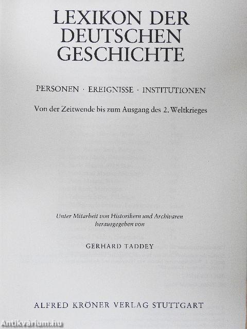 Lexikon der Deutschen Geschichte