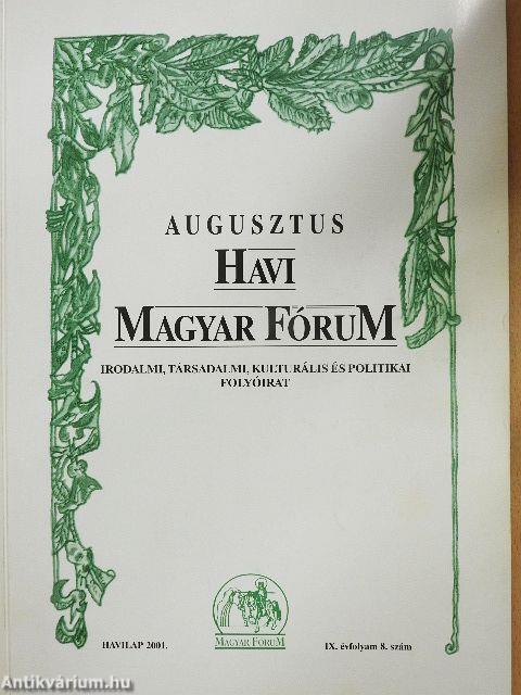 Havi Magyar Fórum 2001. augusztus
