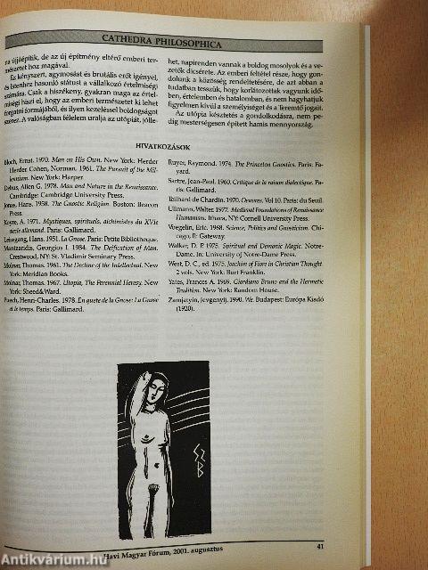 Havi Magyar Fórum 2001. augusztus