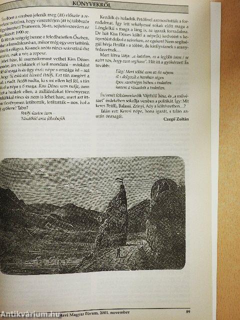 Havi Magyar Fórum 2001. november