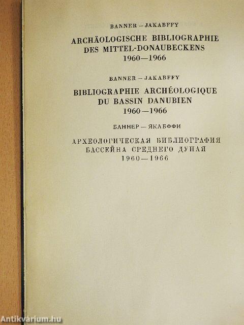 A Közép-Dunamedence régészeti bibliográfiája