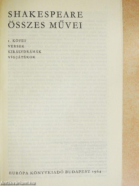 Shakespeare összes művei 1-2.