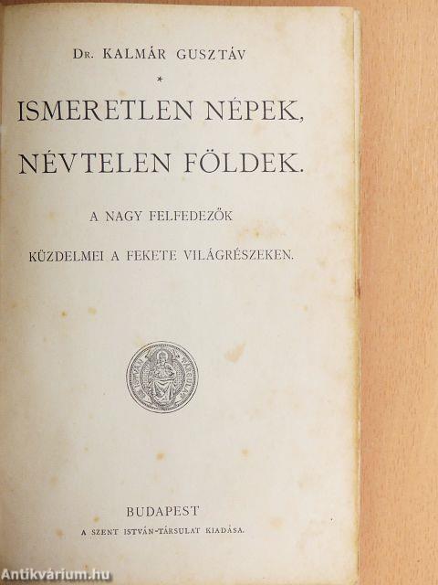 Ismeretlen népek, névtelen földek