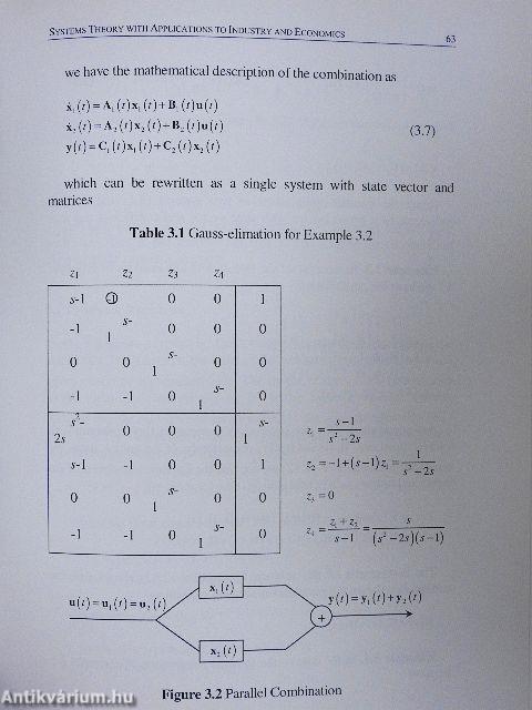Systems Theory with Applications to Industry and Economics