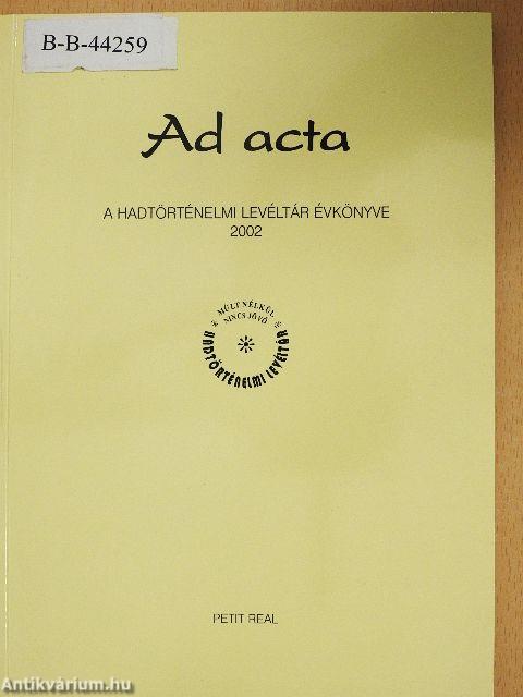 Ad acta 2002