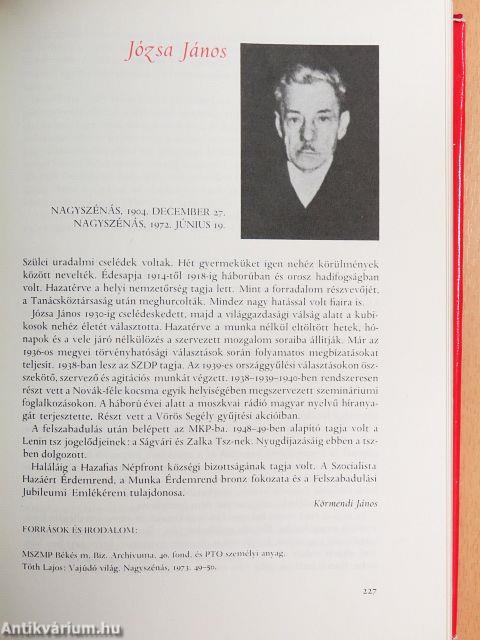 A forradalmi munkásmozgalom Békés megyei harcosai