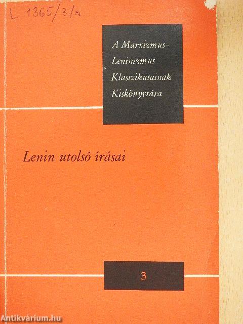 Lenin utolsó írásai