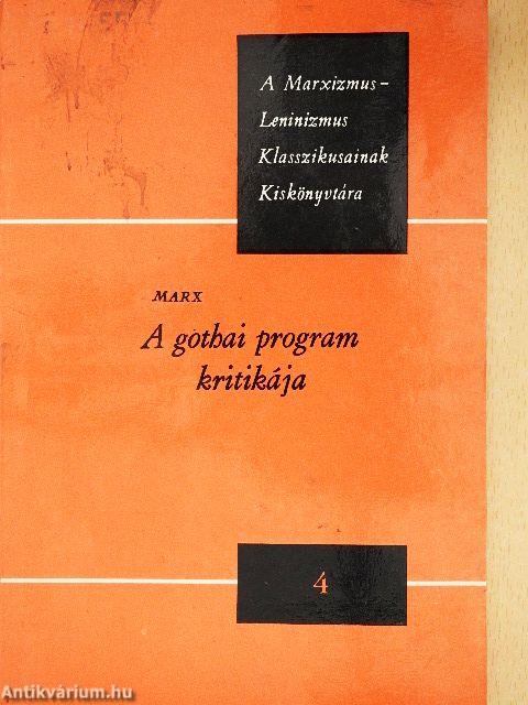 A gothai program kritikája