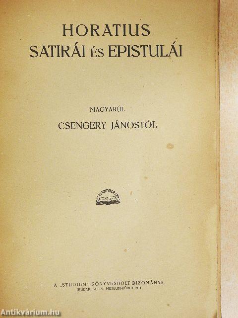 Horatius satirái és epistulái