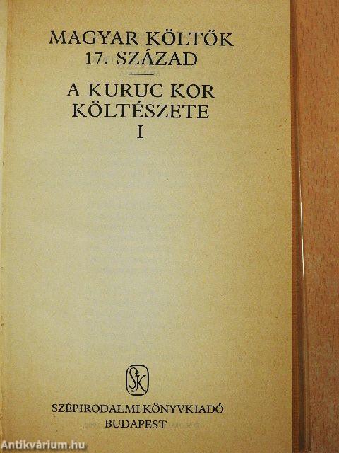 A kuruc kor költészete I-II.