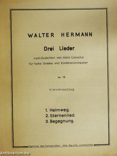 Walter Hermann Drei Lieder