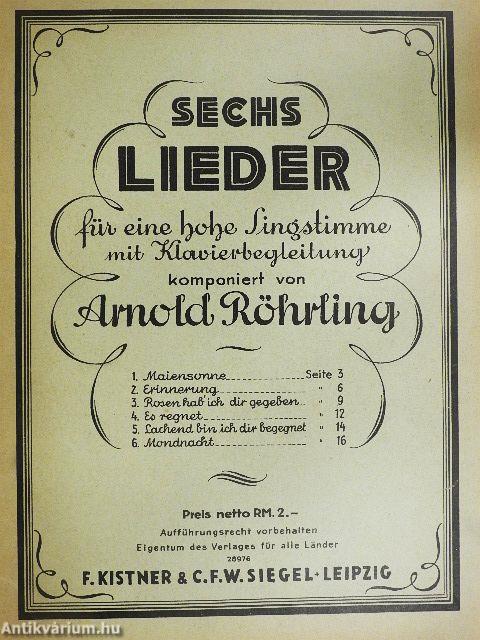 Sechs Lieder