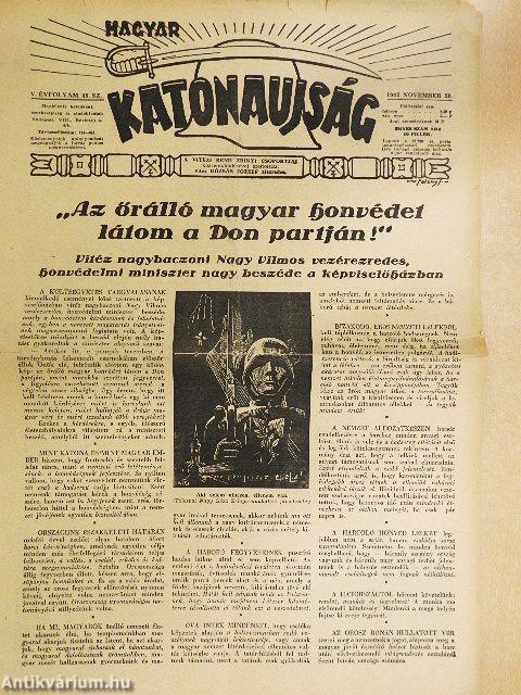 Magyar katonaujság 1942. november 28./A magyar katonaujság melléklete 1942. november 28.