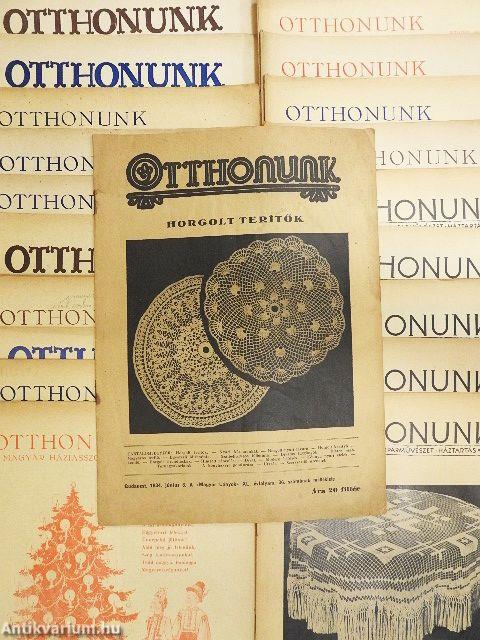 Otthonunk 1934-1935., 1937-1940. (vegyes számok) (20 db)
