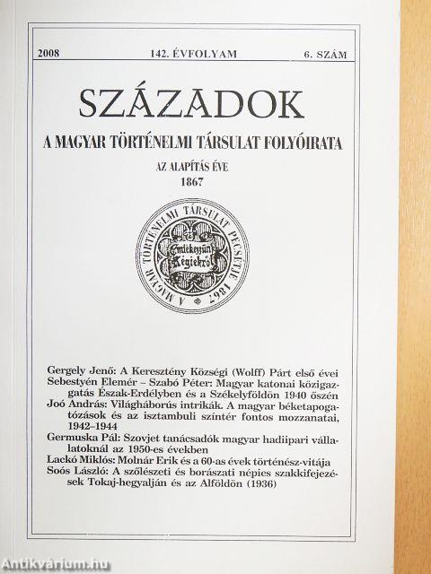 Századok 2008/6.