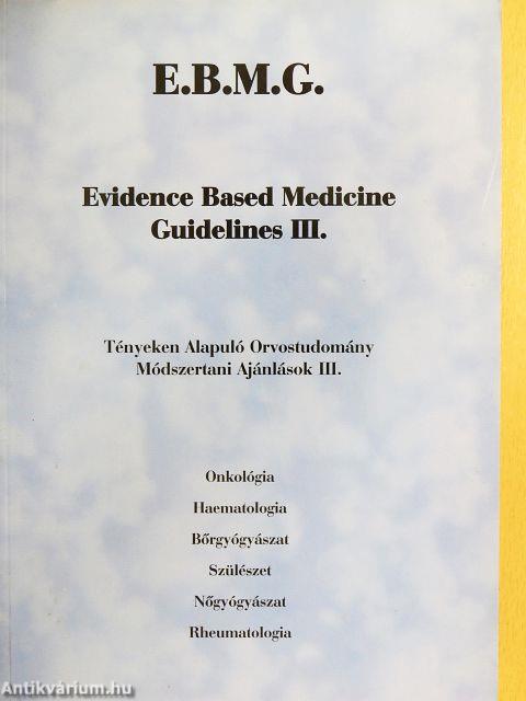 Tényeken Alapuló Orvostudomány Módszertani Ajánlások III.