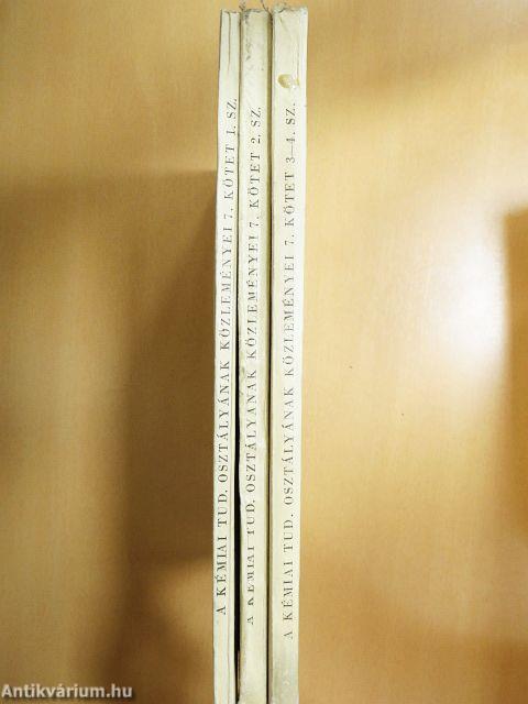 A Magyar Tudományos Akadémia Kémiai Tudományok Osztályának Közleményei 1955-1956/1-4.