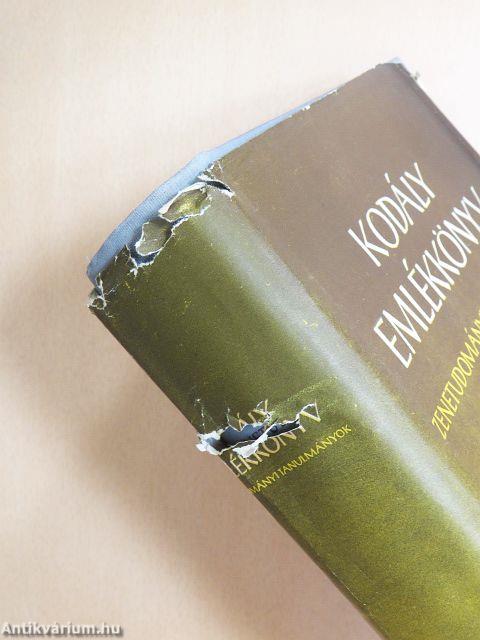 Kodály emlékkönyv