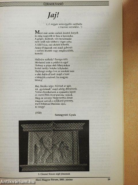 Havi Magyar Fórum 2001. június