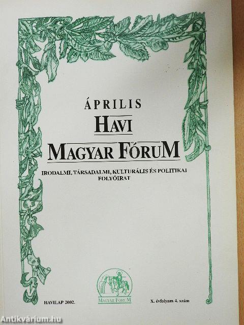 Havi Magyar Fórum 2002. április