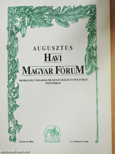 Havi Magyar Fórum 2002. augusztus
