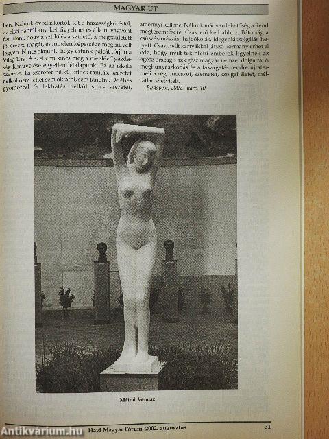 Havi Magyar Fórum 2002. augusztus