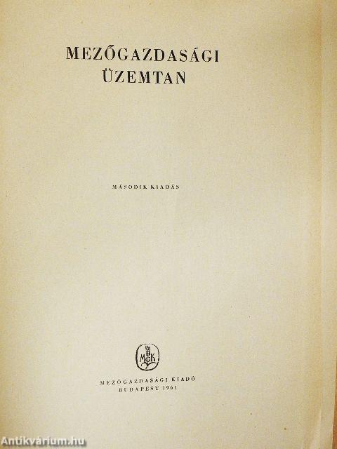 Mezőgazdasági üzemtan