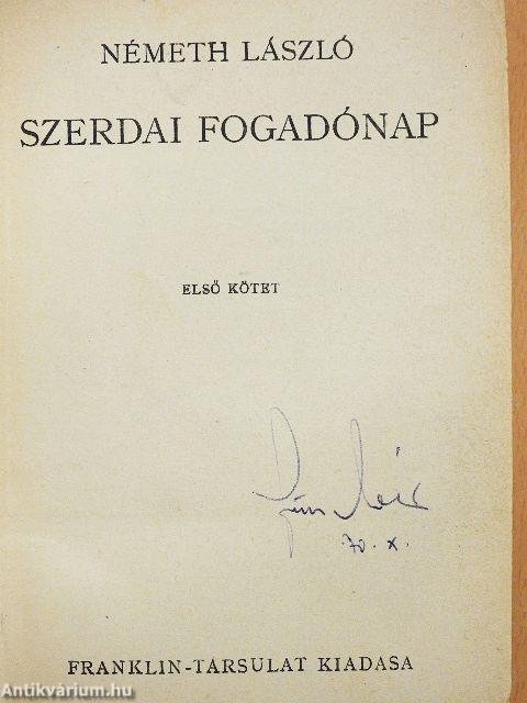 Szerdai fogadónap I-II.