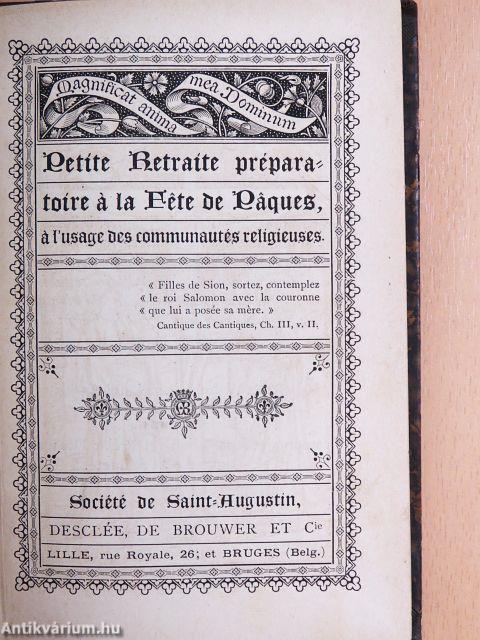 Petite Retraite préparatoire á la Fete de Paques