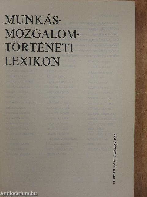 Munkásmozgalomtörténeti lexikon
