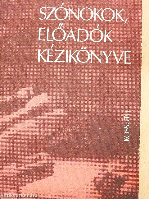 Szónokok, előadók kézikönyve