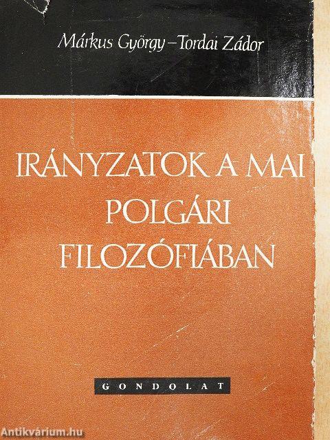 Irányzatok a mai polgári filozófiában